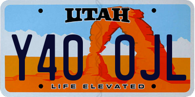 UT license plate Y400JL