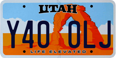 UT license plate Y400LJ