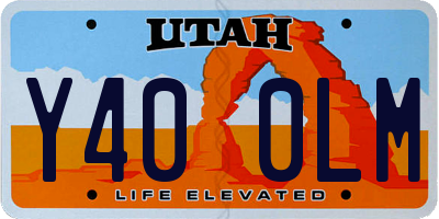 UT license plate Y400LM
