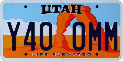 UT license plate Y400MM