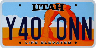 UT license plate Y400NN