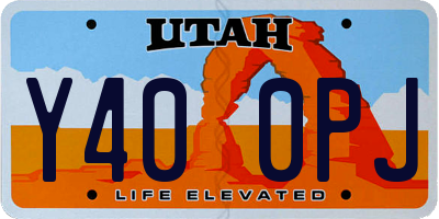 UT license plate Y400PJ