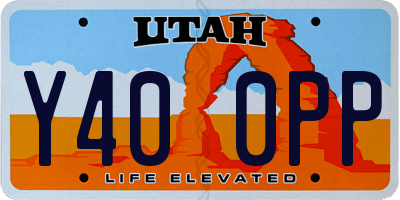 UT license plate Y400PP