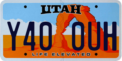 UT license plate Y400UH