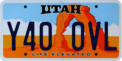 UT license plate Y400VL