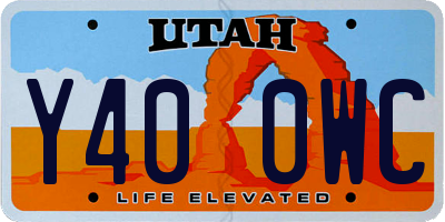 UT license plate Y400WC