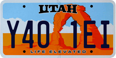 UT license plate Y401EI