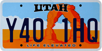 UT license plate Y401HQ