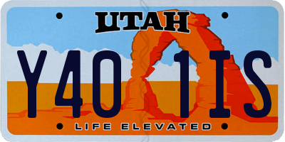 UT license plate Y401IS