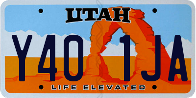 UT license plate Y401JA