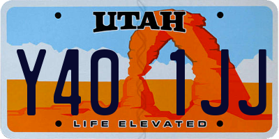 UT license plate Y401JJ