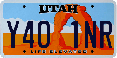 UT license plate Y401NR