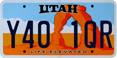 UT license plate Y401QR