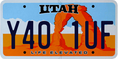 UT license plate Y401UF
