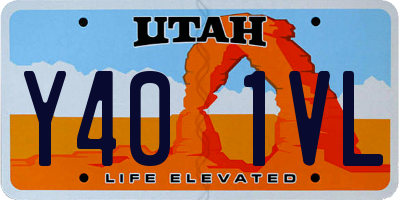 UT license plate Y401VL