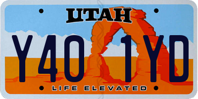 UT license plate Y401YD