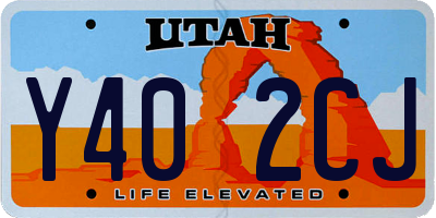 UT license plate Y402CJ