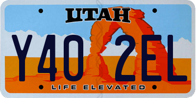 UT license plate Y402EL