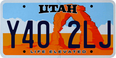 UT license plate Y402LJ