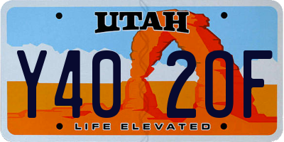 UT license plate Y402OF