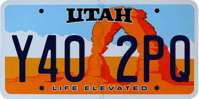 UT license plate Y402PQ