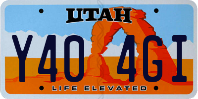 UT license plate Y404GI