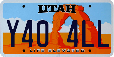 UT license plate Y404LL