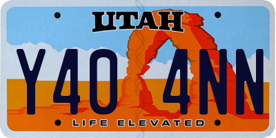 UT license plate Y404NN