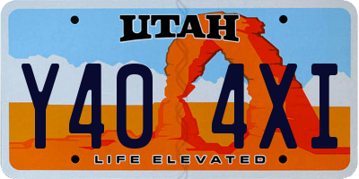 UT license plate Y404XI