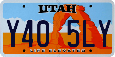 UT license plate Y405LY