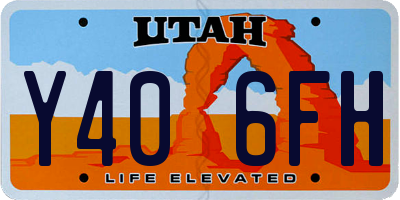 UT license plate Y406FH