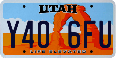 UT license plate Y406FU