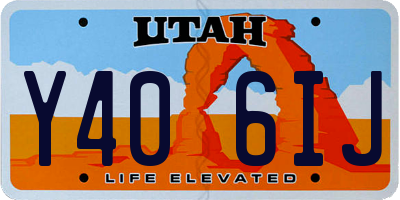 UT license plate Y406IJ