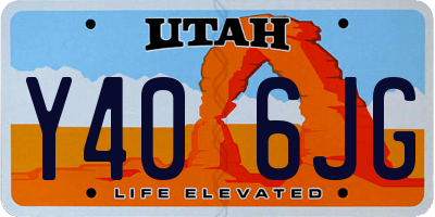 UT license plate Y406JG