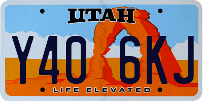 UT license plate Y406KJ