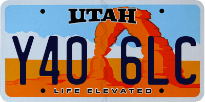 UT license plate Y406LC