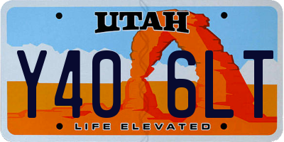 UT license plate Y406LT