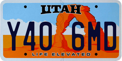 UT license plate Y406MD