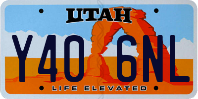 UT license plate Y406NL