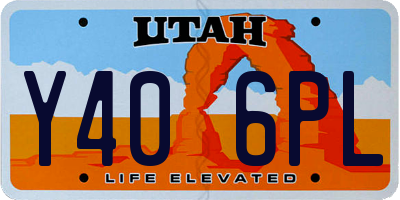 UT license plate Y406PL