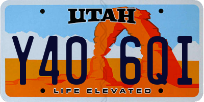 UT license plate Y406QI