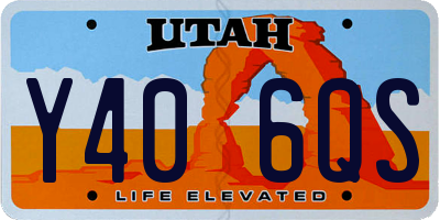 UT license plate Y406QS