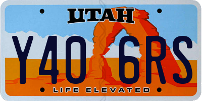 UT license plate Y406RS