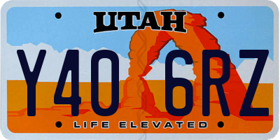 UT license plate Y406RZ