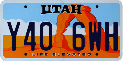 UT license plate Y406WH