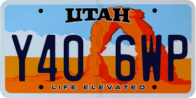 UT license plate Y406WP