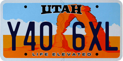 UT license plate Y406XL
