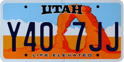 UT license plate Y407JJ