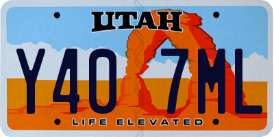 UT license plate Y407ML