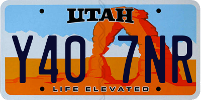 UT license plate Y407NR